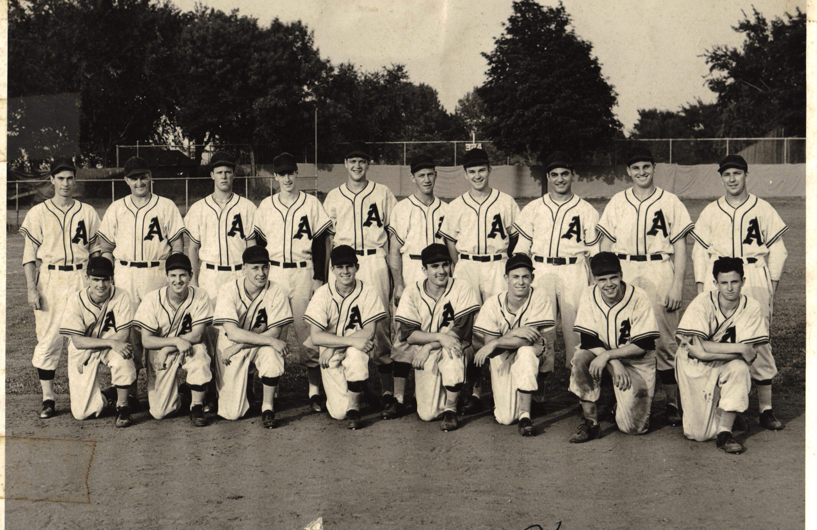 The 1949 Kewanee A’s team photograph