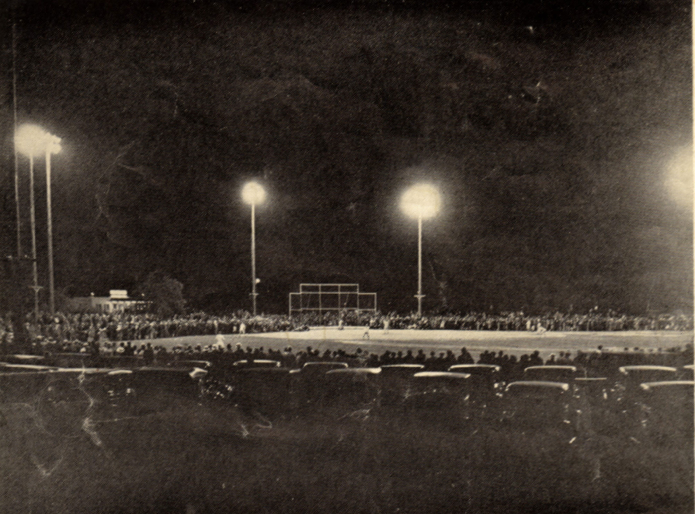 Historic night baseball at Northeast Park